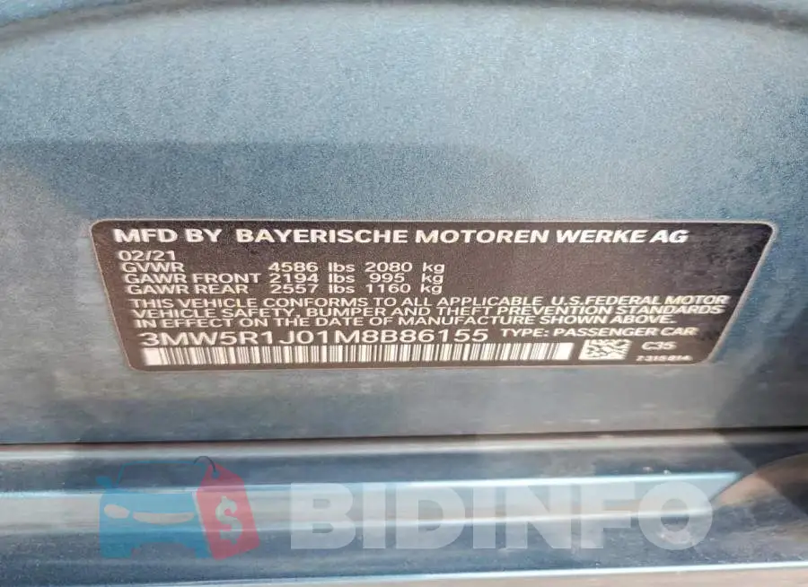 3MW5R1J01M8B86155 Photo# 12