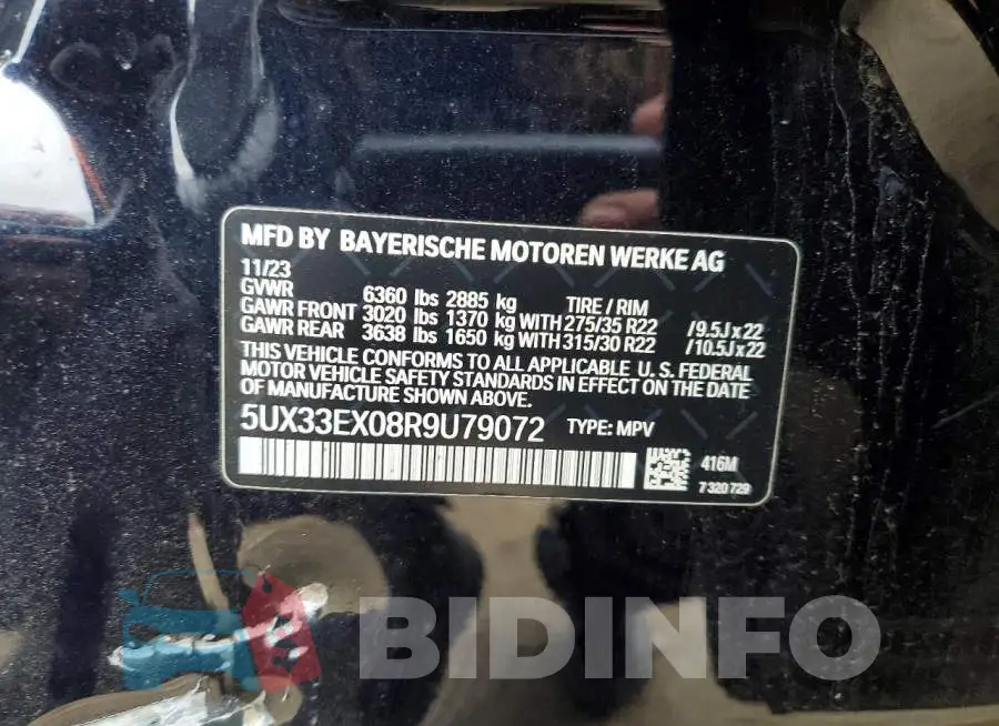 5UX33EX08R9U79072 Photo# 14