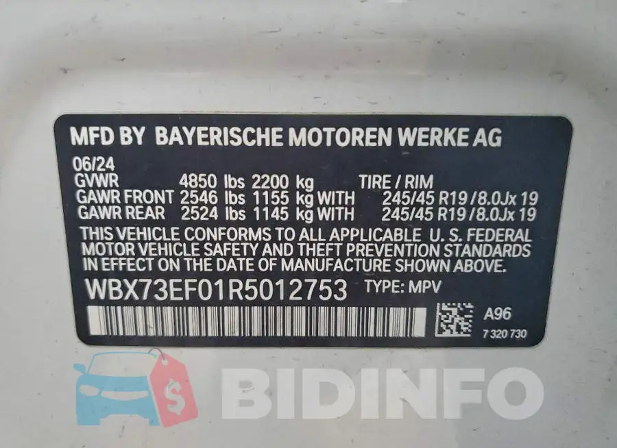 WBX73EF01R5012753 Photo# 13