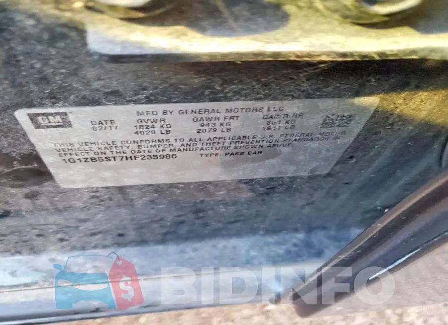 1G1ZB5ST7HF235986 Photo# 12