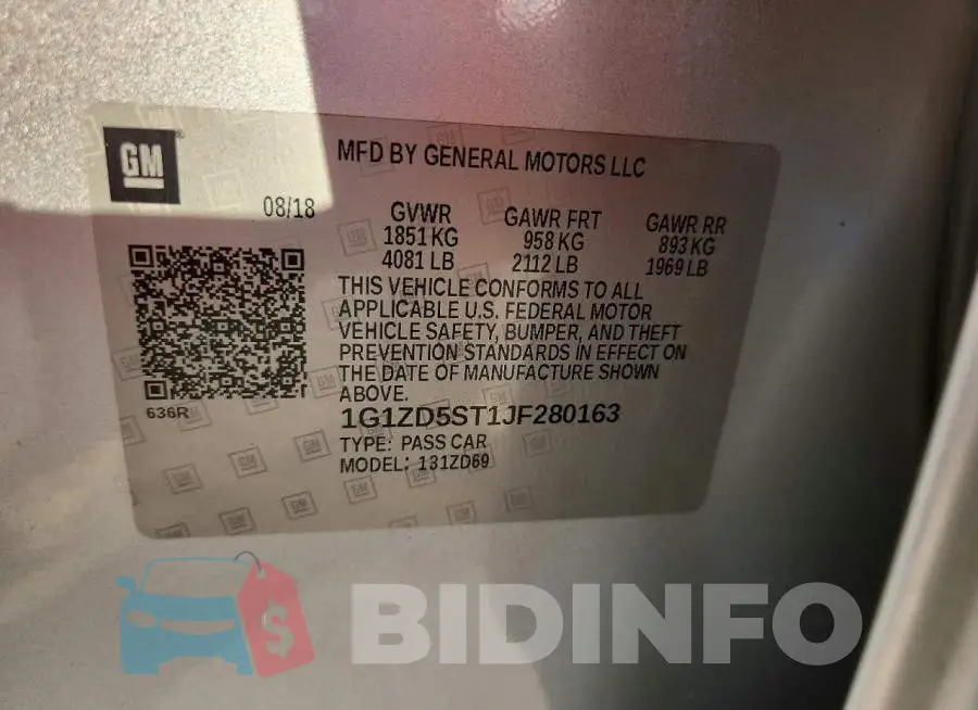 1G1ZD5ST1JF280163 Photo# 12