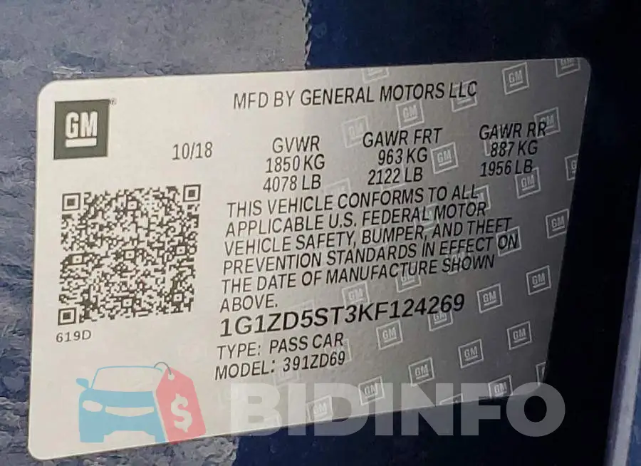 1G1ZD5ST3KF124269 Photo# 12