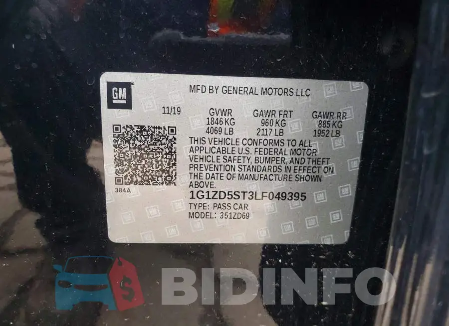 1G1ZD5ST3LF049395 Photo# 12