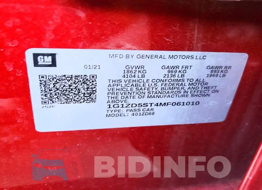 1G1ZD5ST4MF061010 Photo# 12