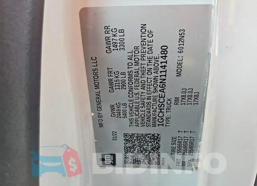 1GCHSCEA6N1141480 Photo# 13