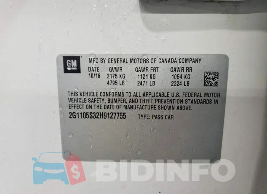 2G1105S32H9127755 Photo# 13
