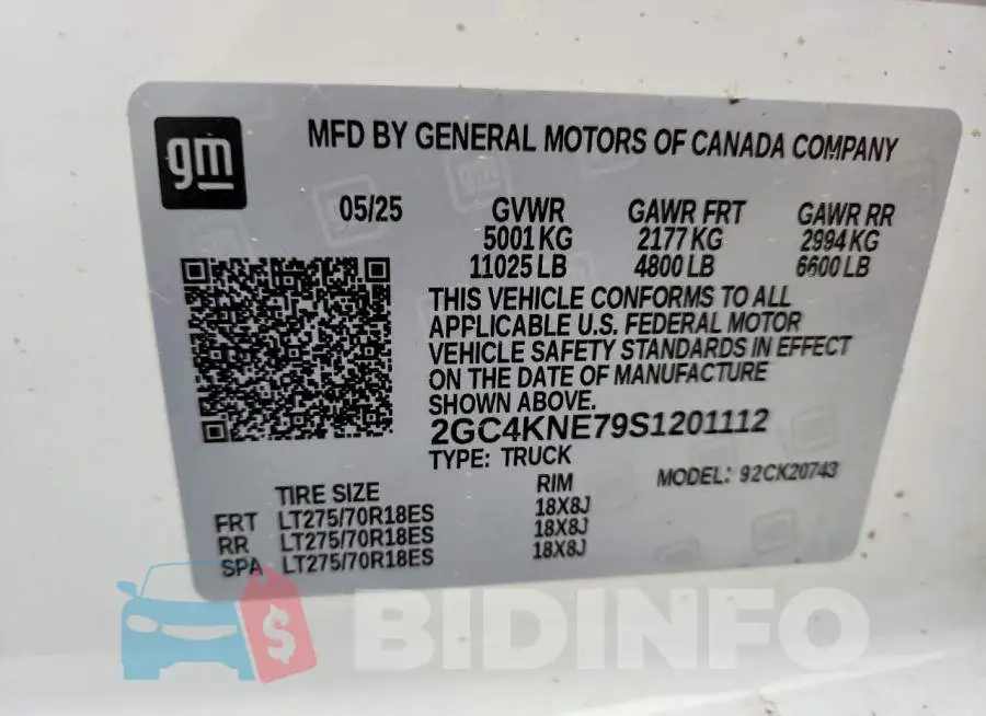 2GC4KNE79S1201112 Photo# 12