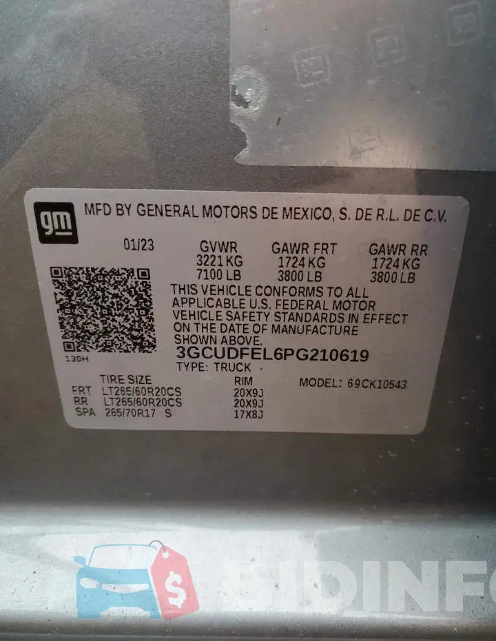 3GCUDFEL6PG210619 Photo# 13