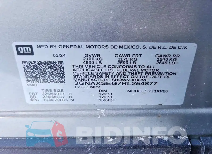 3GNAXSEG7RL254877 Photo# 13