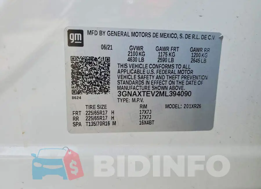 3GNAXTEV2ML394090 Photo# 13