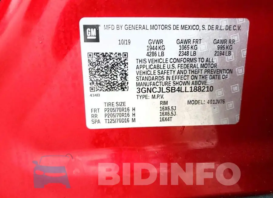 3GNCJLSB4LL188210 Photo# 13
