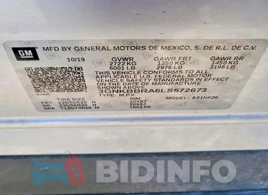 3GNKBBRA6LS572673 Photo# 12