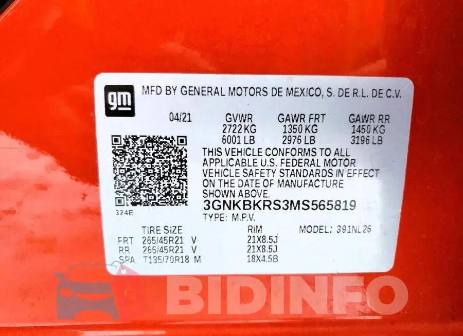 3GNKBKRS3MS565819 Photo# 14