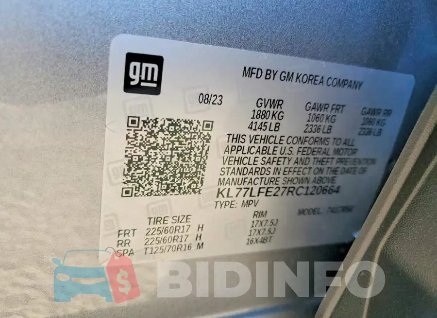 KL77LFE27RC120664 Photo# 13