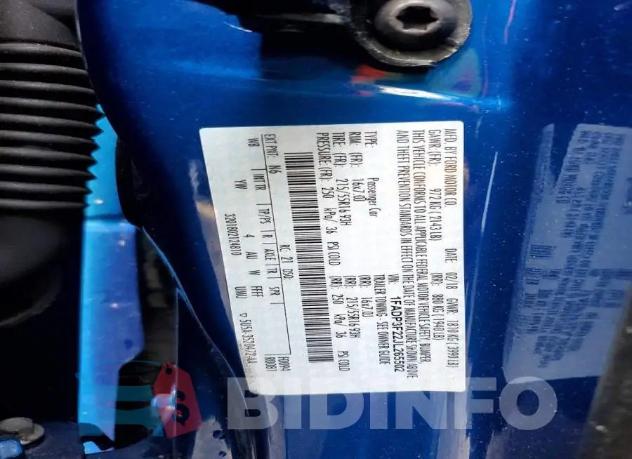 1FADP3F22JL265502 Photo# 13