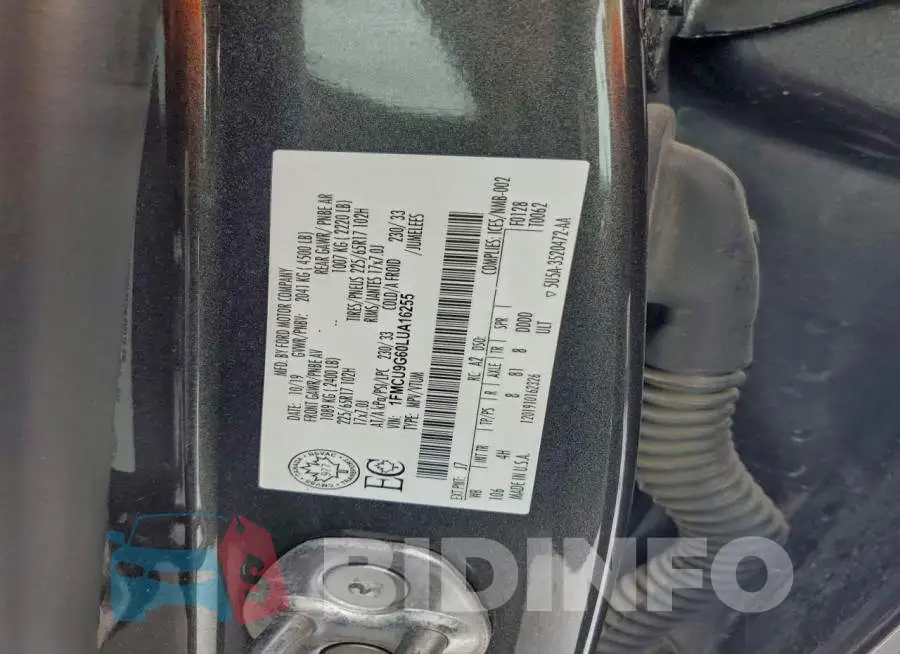 1FMCU9G60LUA16255 Photo# 14