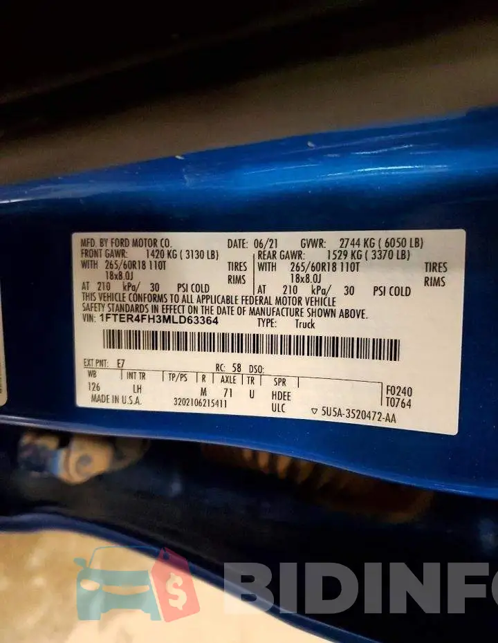 1FTER4FH3MLD63364 Photo# 12