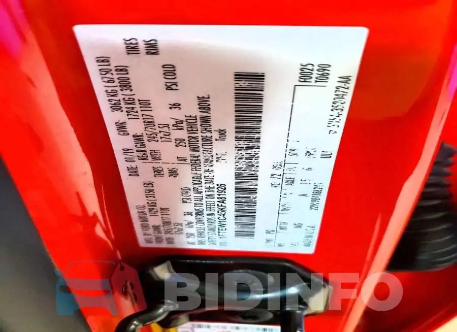 1FTEW1C45KFA81926 Photo# 11
