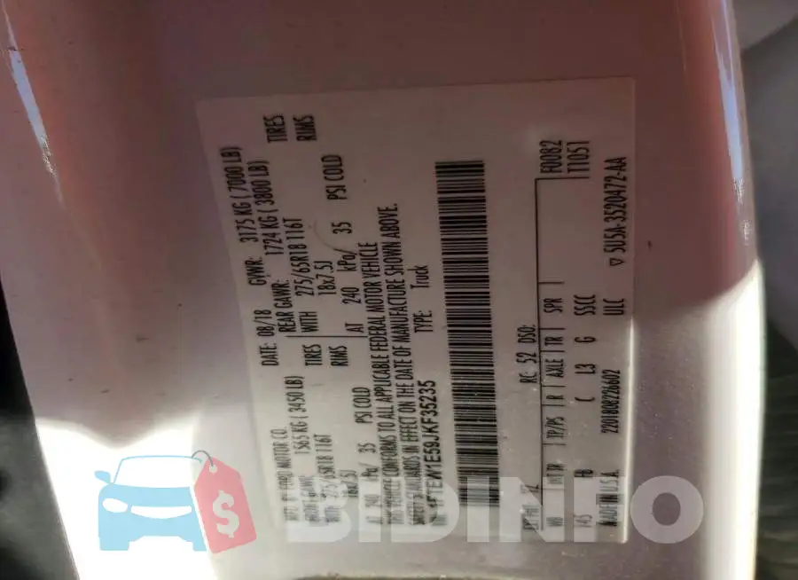 1FTEW1E59JKF35235 Photo# 12