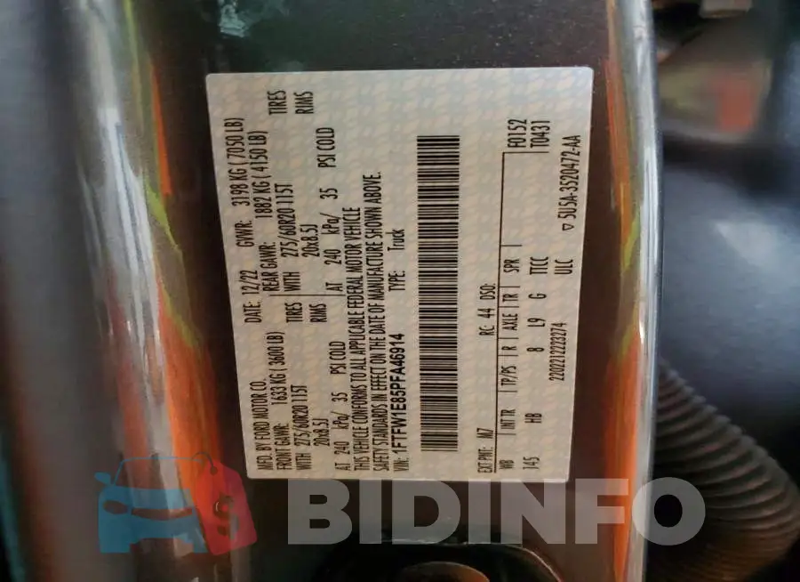 1FTFW1E85PFA46914 Photo# 13