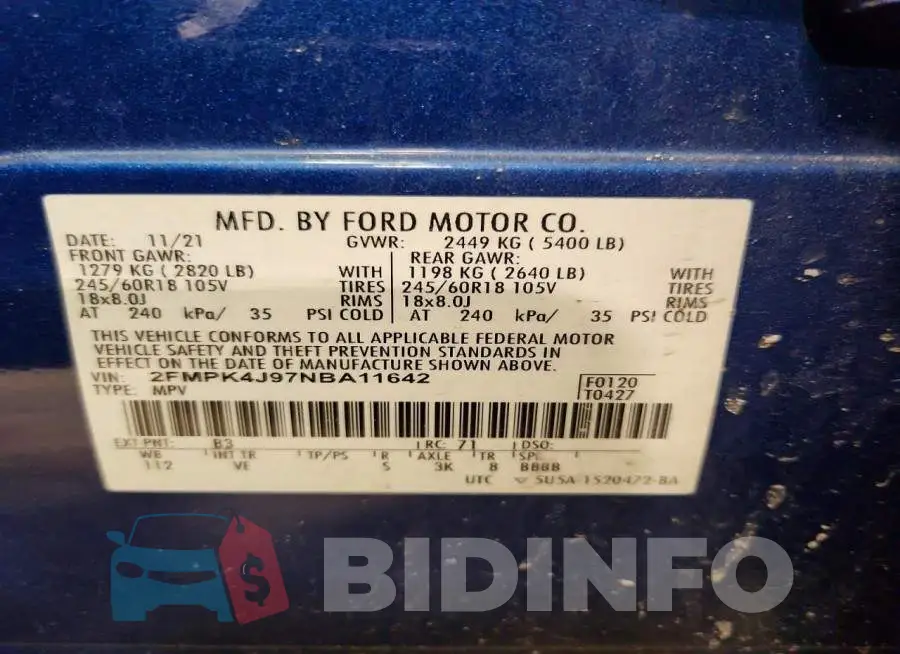 2FMPK4J97NBA11642 Photo# 14