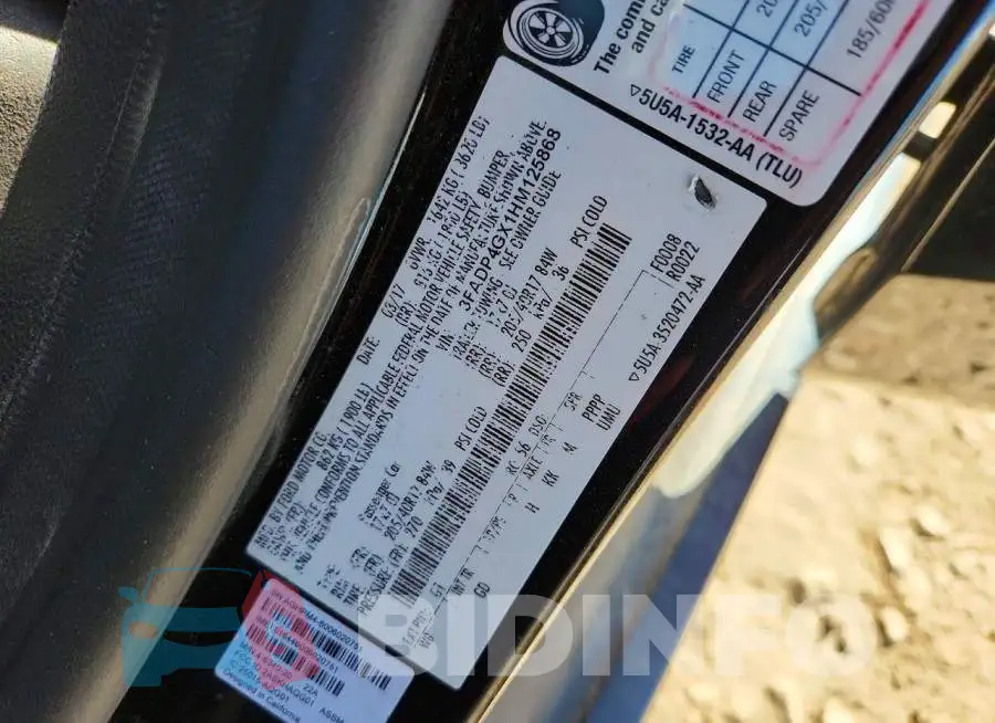 3FADP4GX1HM125868 Photo# 12