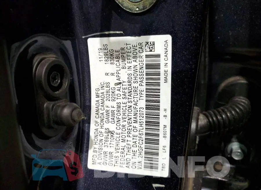 2HGFC2F67LH512073 Photo# 12
