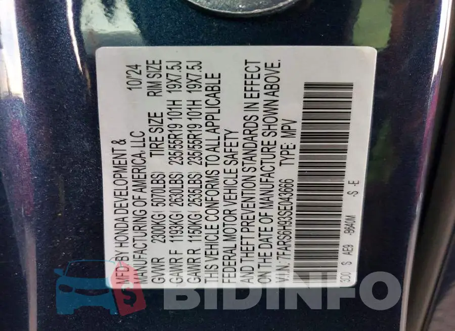 7FARS6H93SE043666 Photo# 13