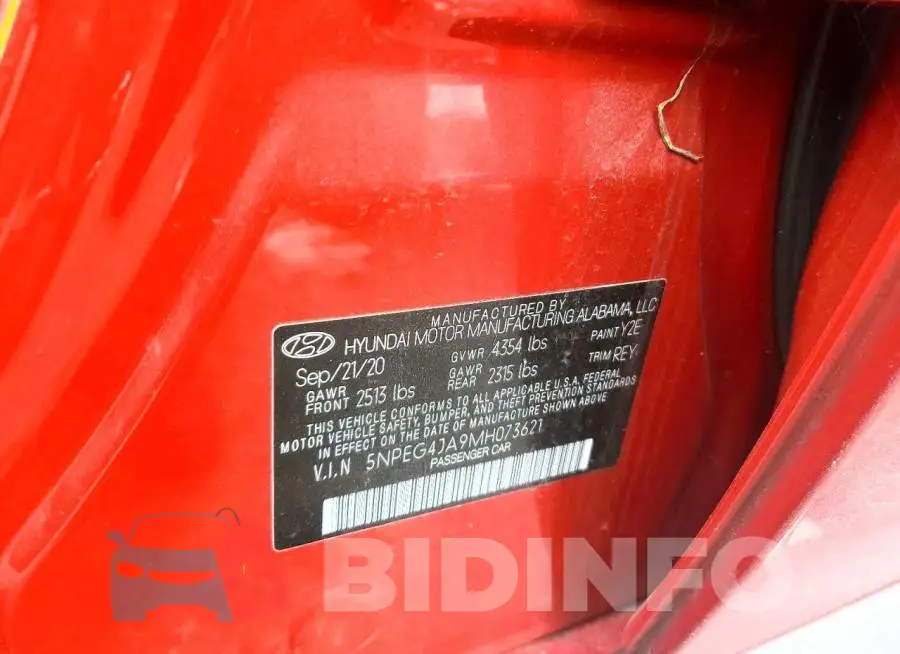 5NPEG4JA9MH073621 Photo# 12