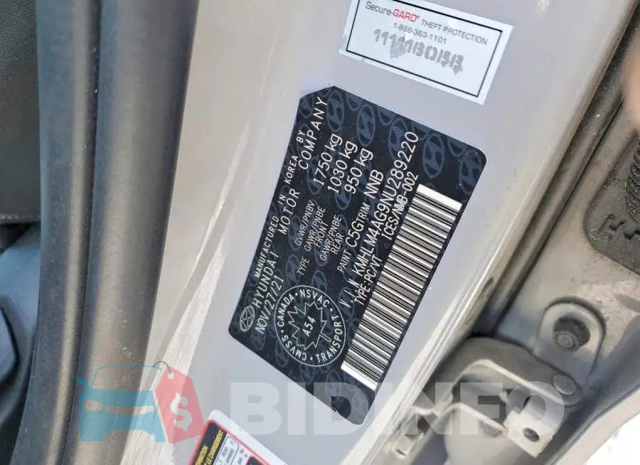 KMHLM4AG9NU289220 Photo# 12