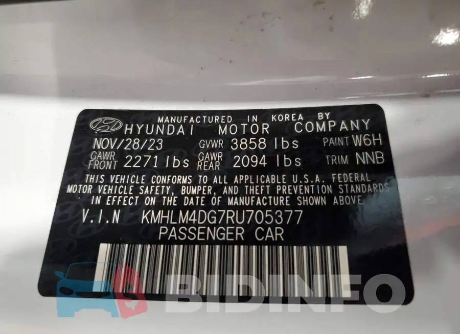 KMHLM4DG7RU705377 Photo# 12