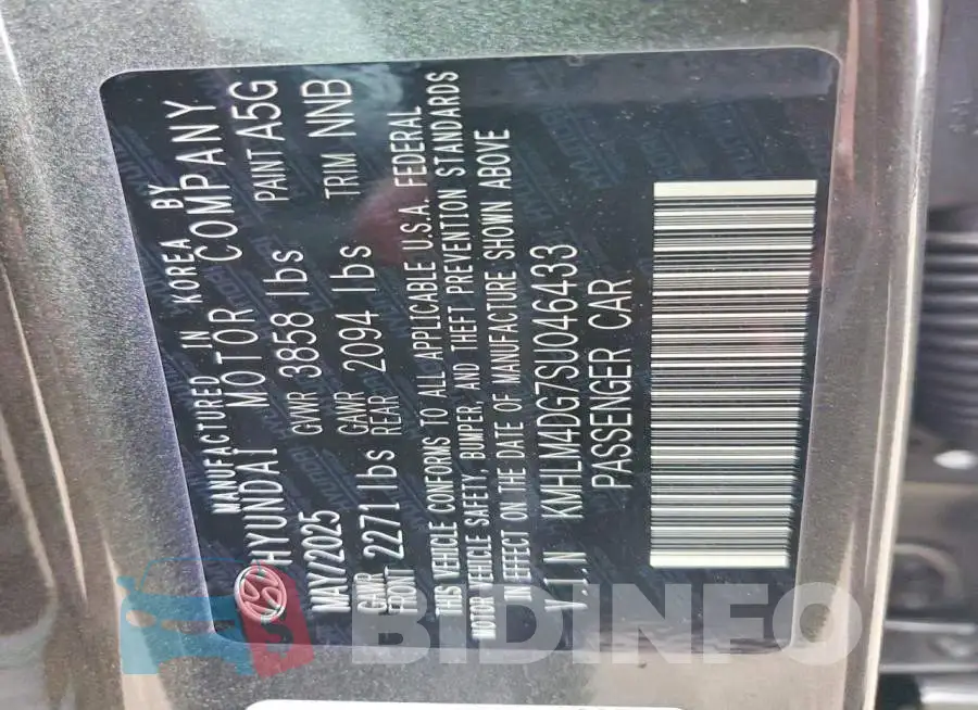 KMHLM4DG7SU046433 Photo# 12