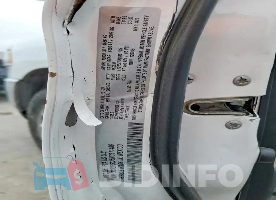 3C6UR5CJ6MG511486 Photo# 13