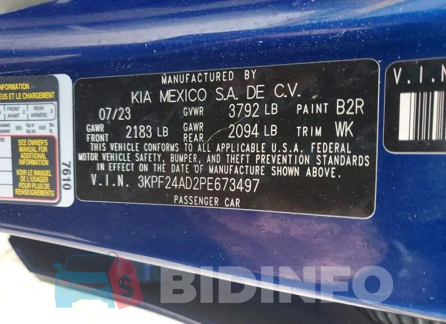 3KPF24AD2PE673497 Photo# 13