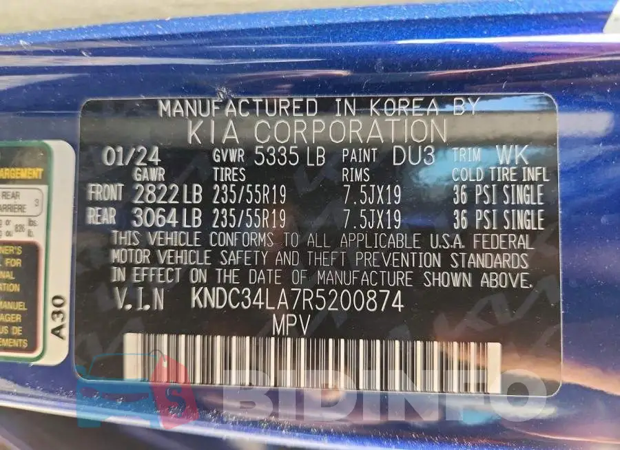 KNDC34LA7R5200874 Photo# 12