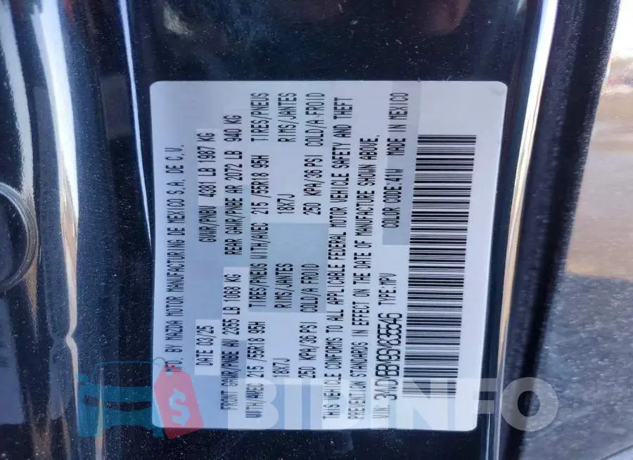 3MVDMBBM9SM835546 Photo# 13