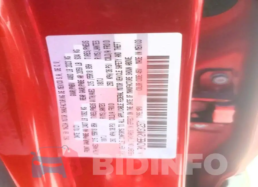 3MVDMBEY2MM312371 Photo# 13