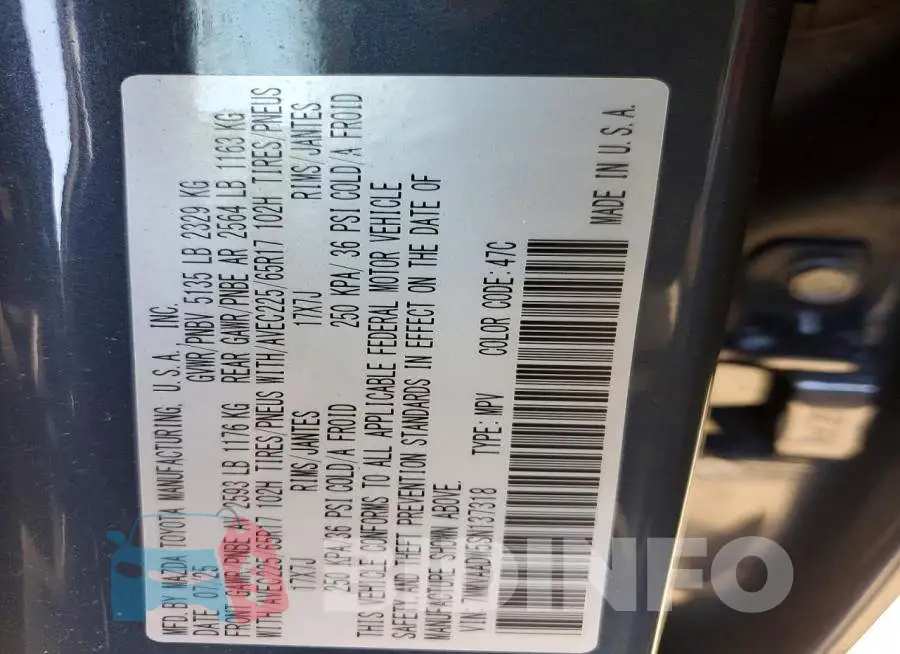 7MMVAADW5SN137318 Photo# 12