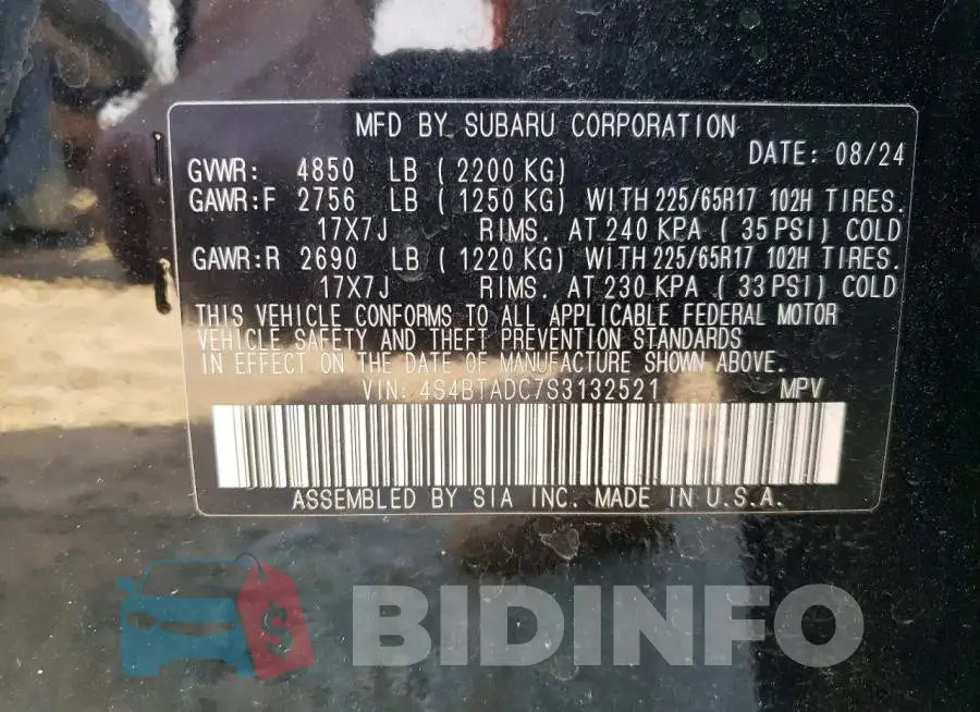 4S4BTADC7S3132521 Photo# 13