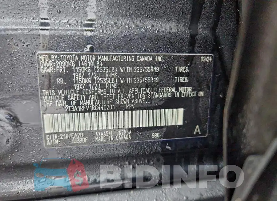 2T3A1RFV1RC440201 Photo# 12