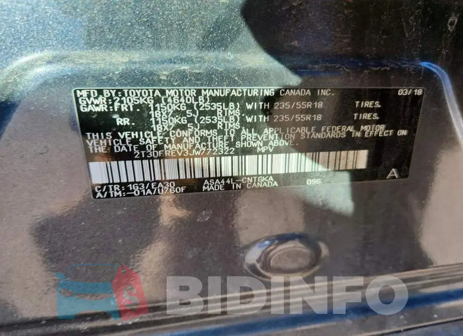2T3DFREV3JW772322 Photo# 14