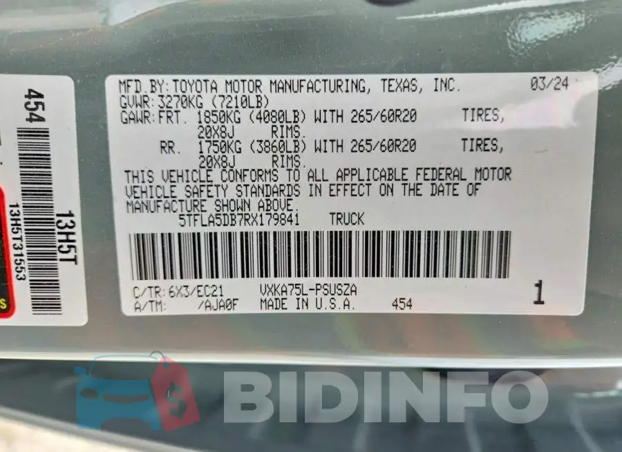 5TFLA5DB7RX179841 Photo# 12