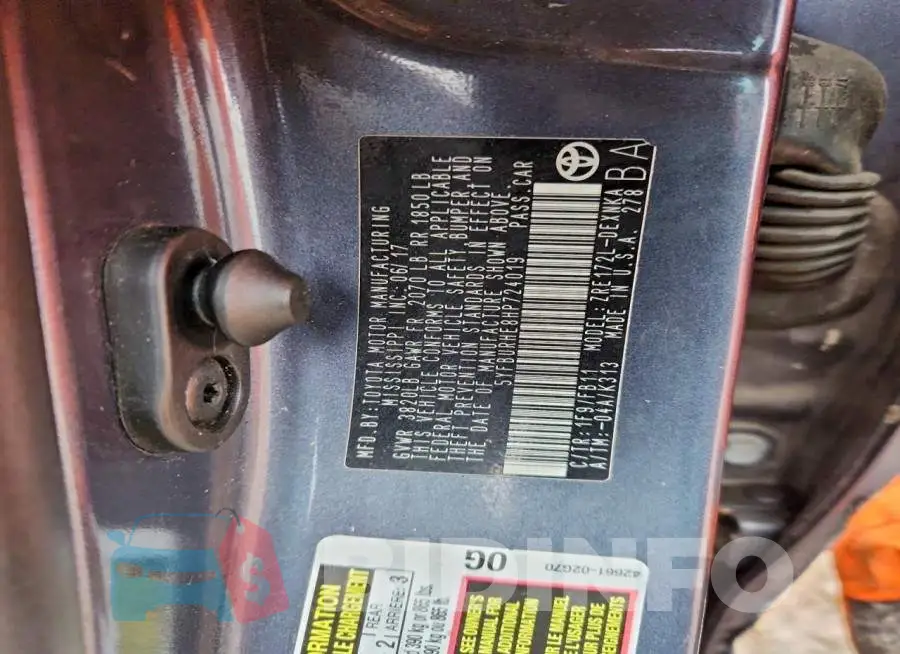 5YFBURHE8HP724019 Photo# 12