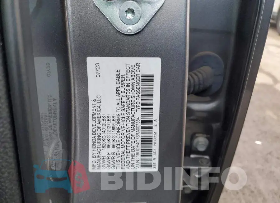 19UDE4G73RA007384 Photo# 12