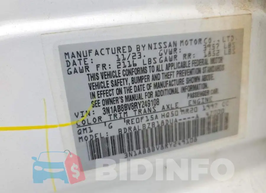 3N1AB8BV8RY249108 Photo# 13