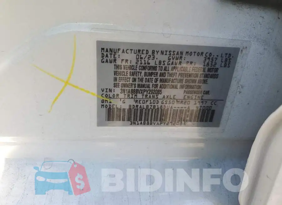 3N1AB8BVXPY292085 Photo# 12
