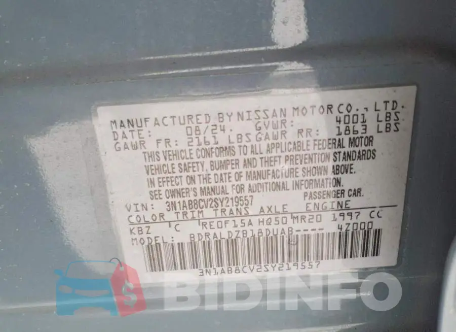 3N1AB8CV2SY219557 Photo# 12
