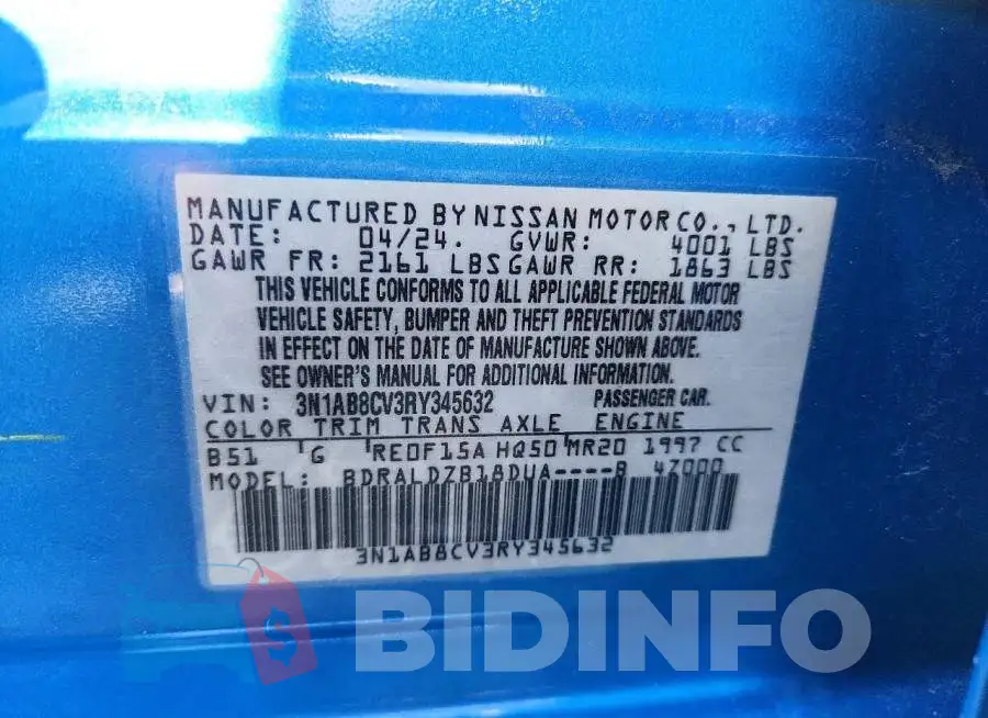 3N1AB8CV3RY345632 Photo# 12
