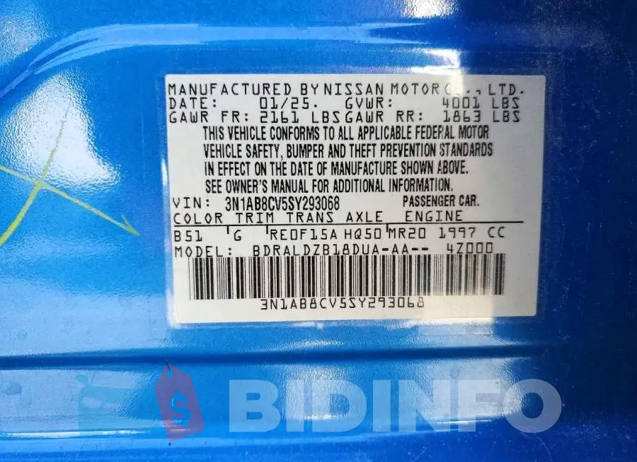 3N1AB8CV5SY293068 Photo# 12