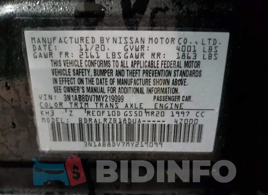 3N1AB8DV7MY219099 Photo# 13